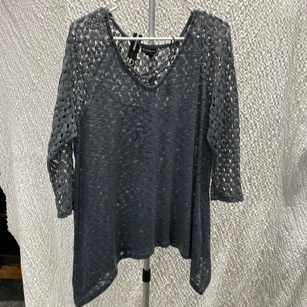 Dark grey boutique style top